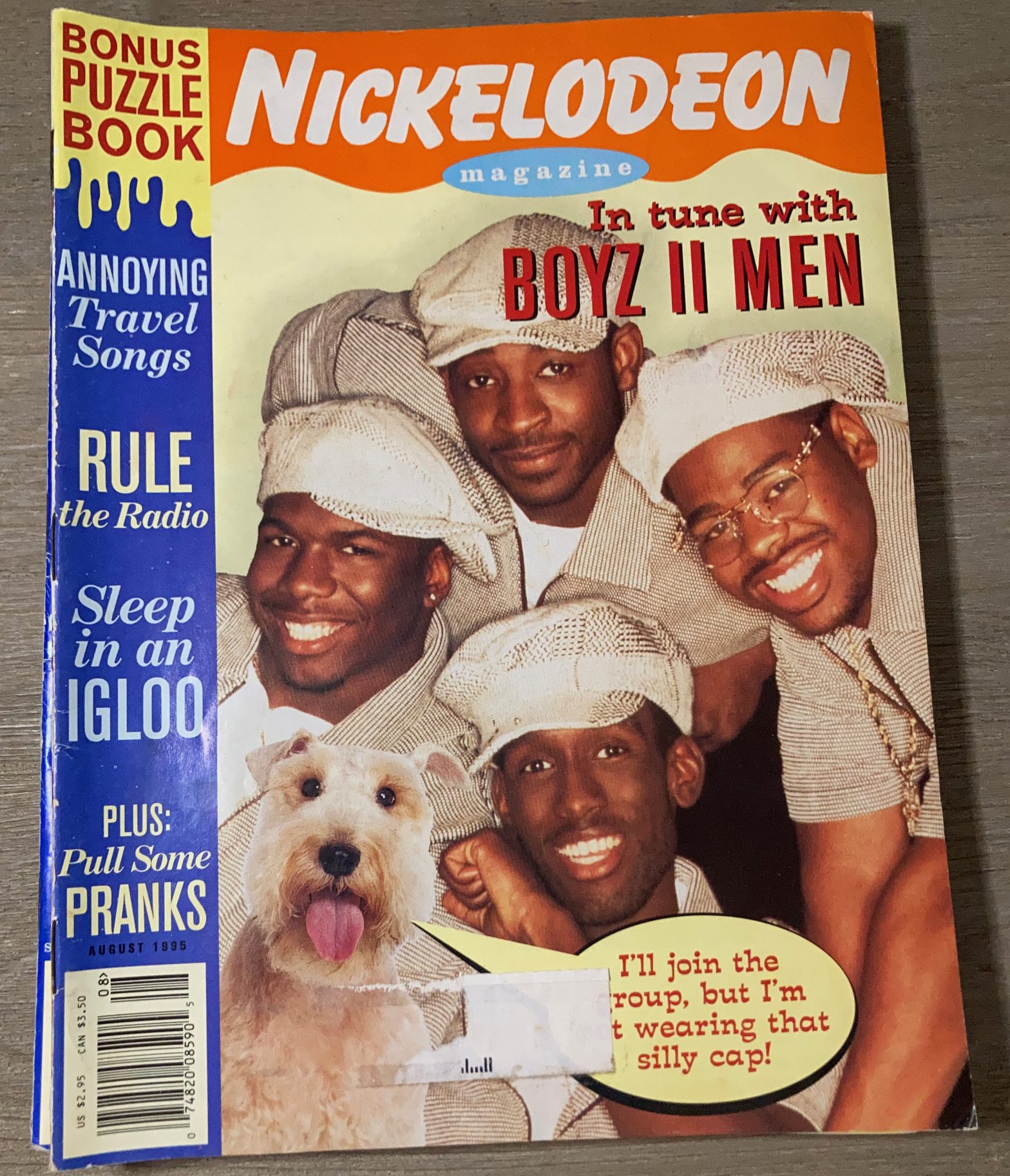 Cover of Nickelodeon Magazine Issue from August 1995